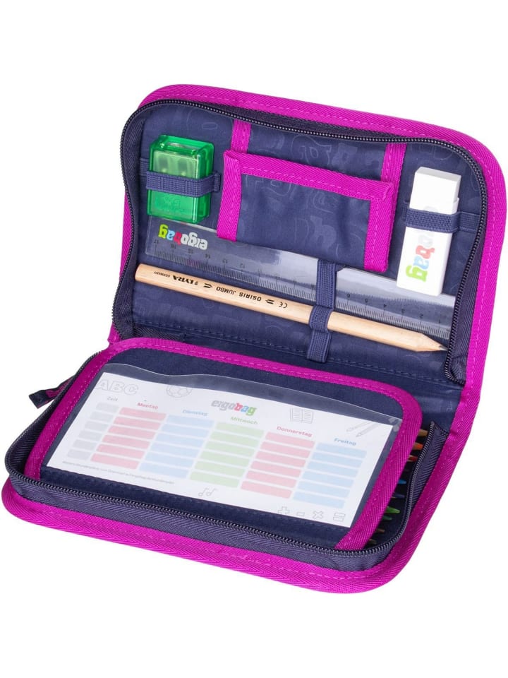 Ergobag Schulranzen cubo Set GLOW in Bärlaxy günstig kaufen onesize