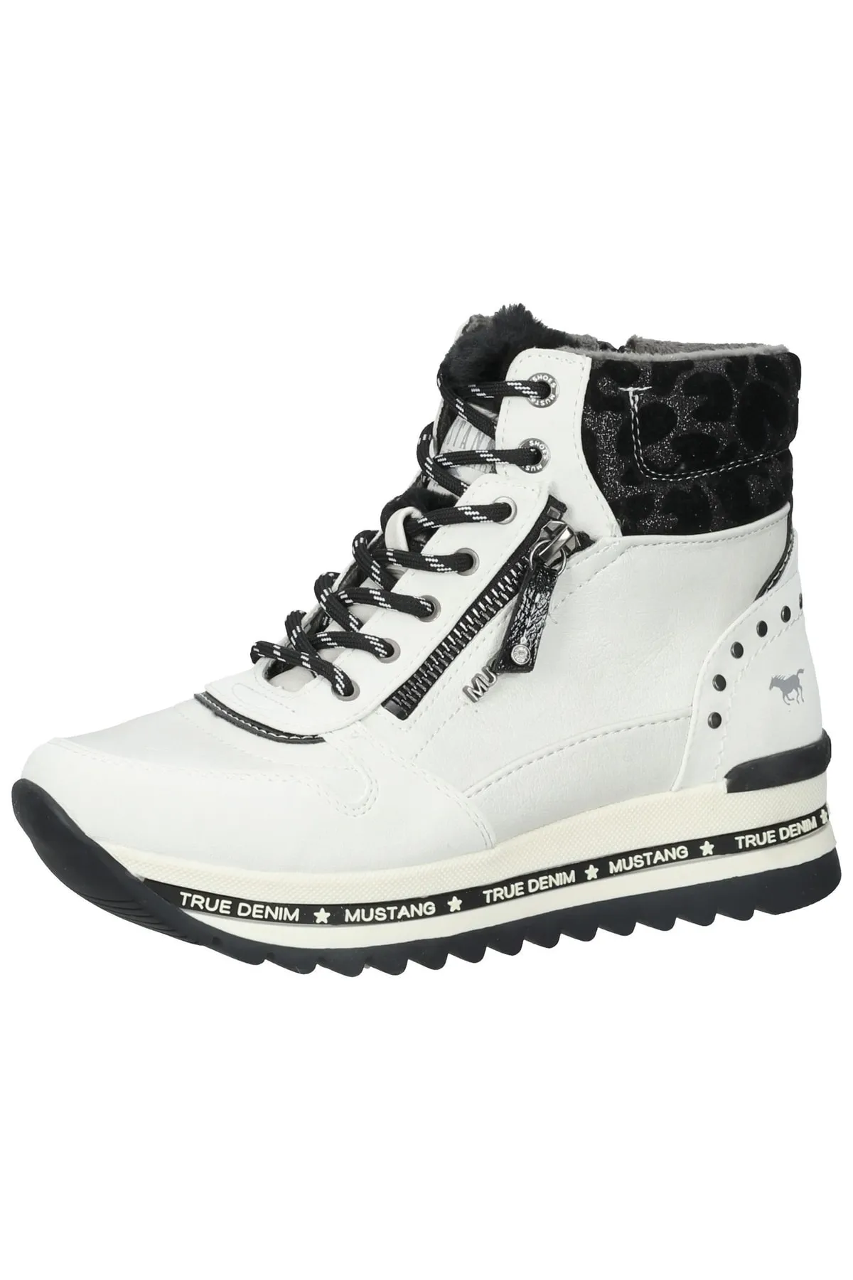 Mustang  Stiefelette - Blau - Flacher Absatz