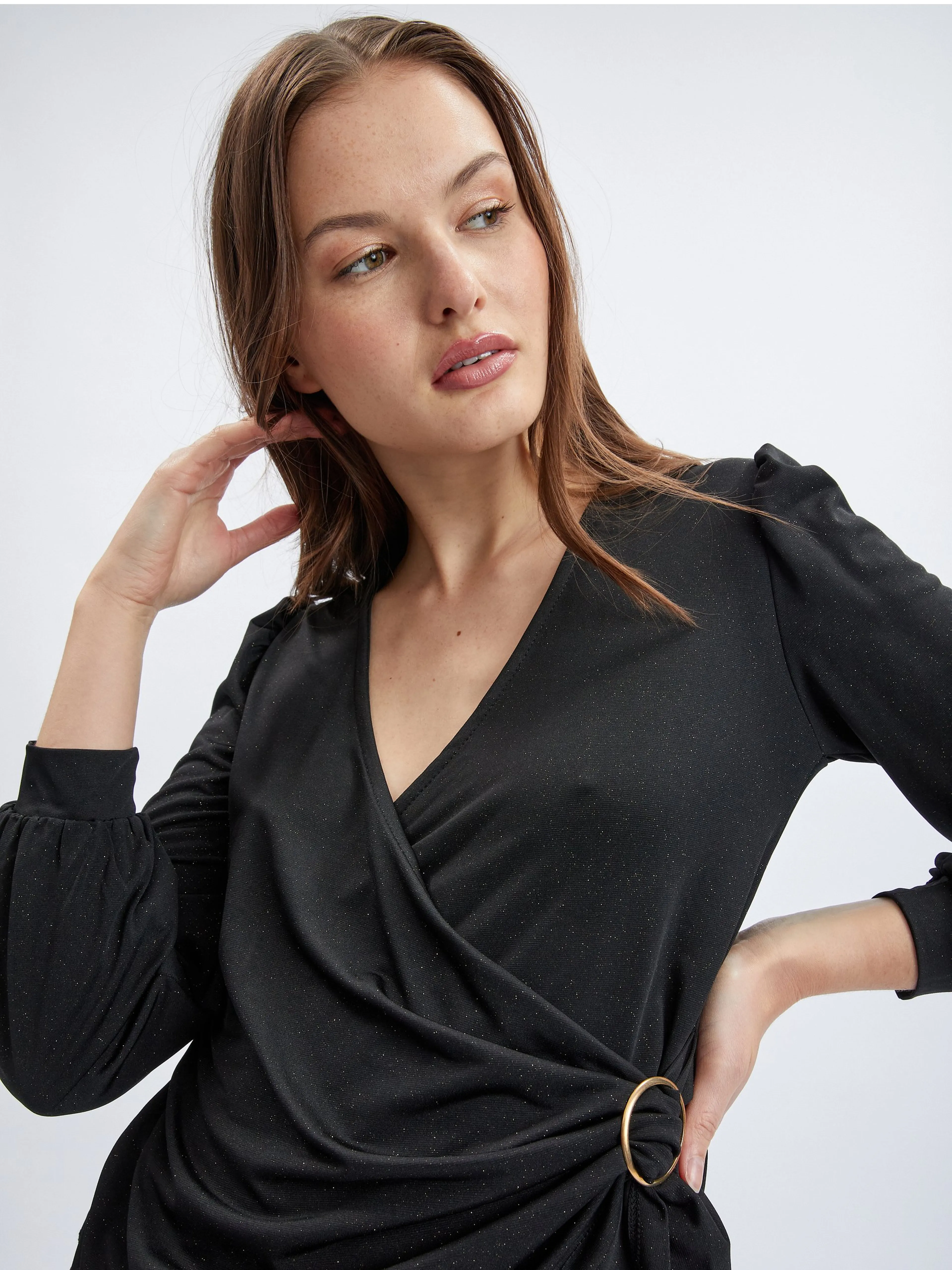Schwarze Damenbluse ORSAY