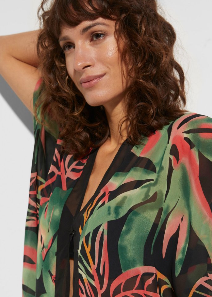 Strand Kaftan-Kleid aus recyceltem Polyester