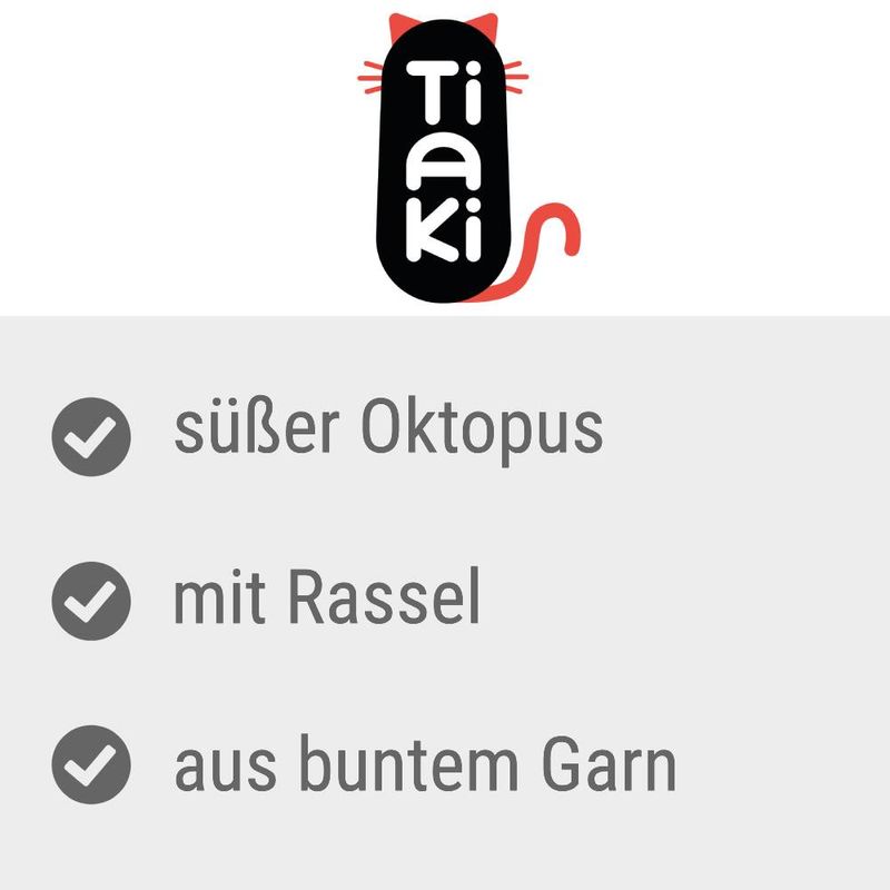 TIAKI Katzenangel Farbenfroher Oktopus zu TOP-Preisen | bitiba %