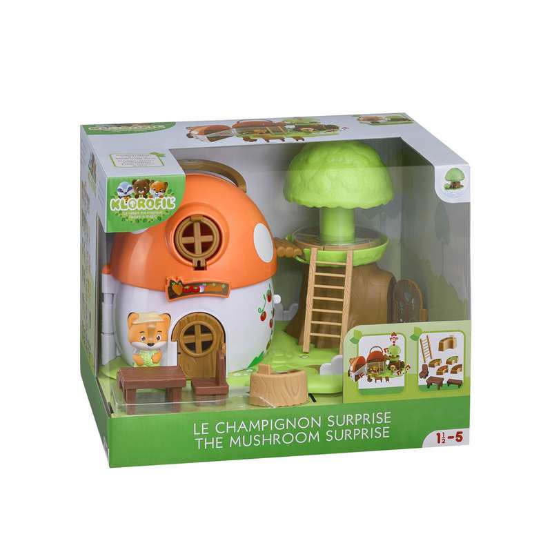 Champignon à surprises et 1 personnage Klorofil