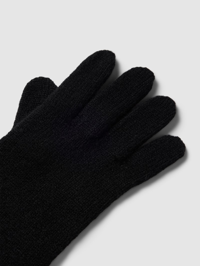 Handschuhe aus Kaschmir in schwarz