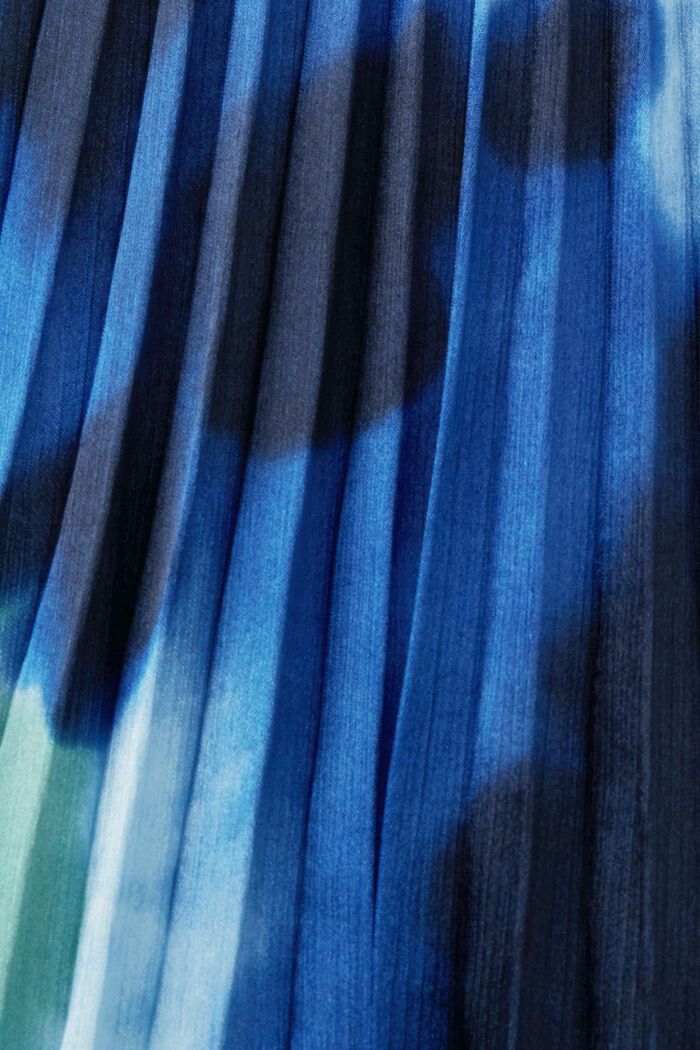 Midikleid in Crinkle-Optik mit Allover-Print