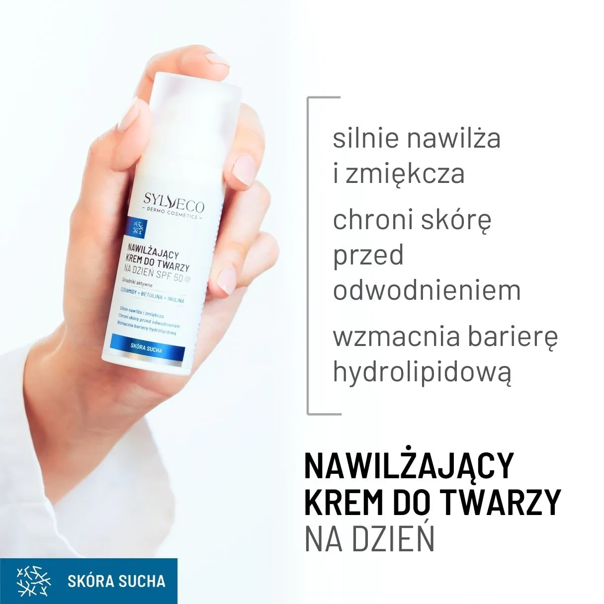 „Sylveco Dermo“ drėkinamasis dieninis veido kremas