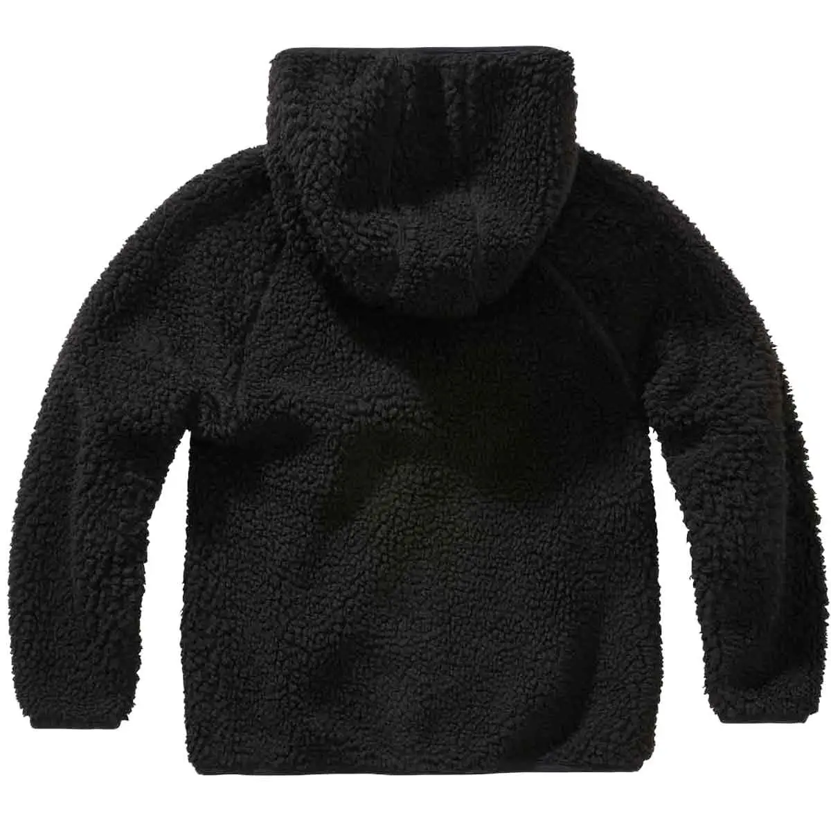 Kinder Teddyfleece Jacke schwarz
