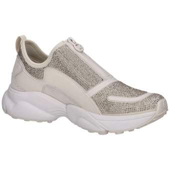Michael Kors Sami Zip Trainer Sneaker in beige