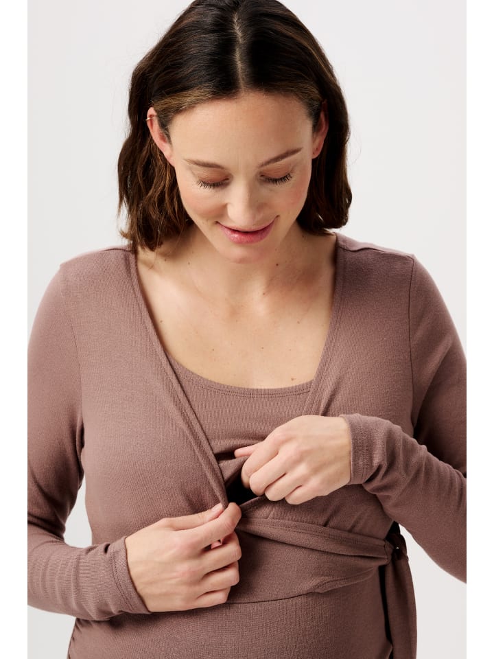 Noppies Still-Shirt Elin in Deep Taupe günstig kaufen