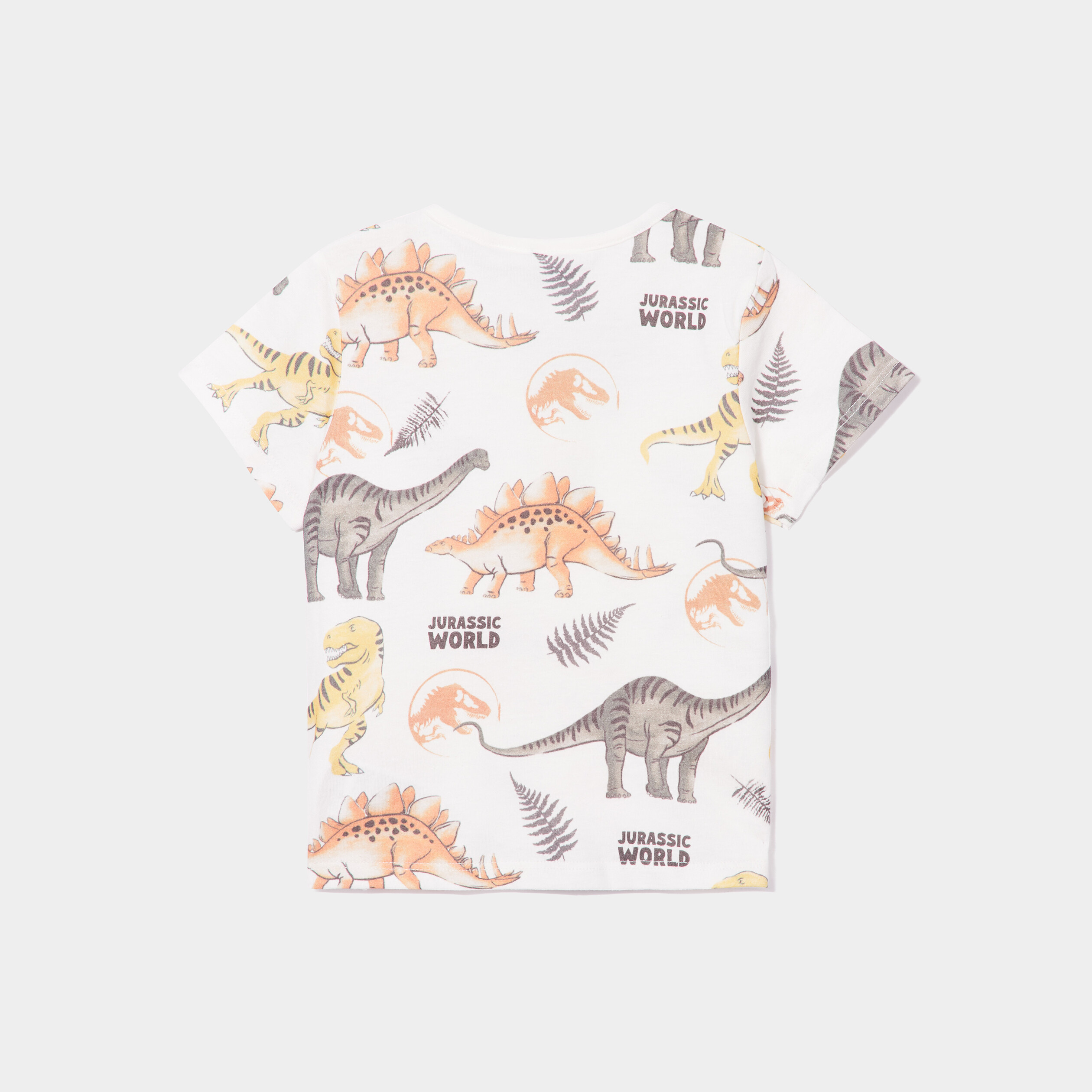 T-shirt droit manches courtes coton ecru bébé garçon | La Halle