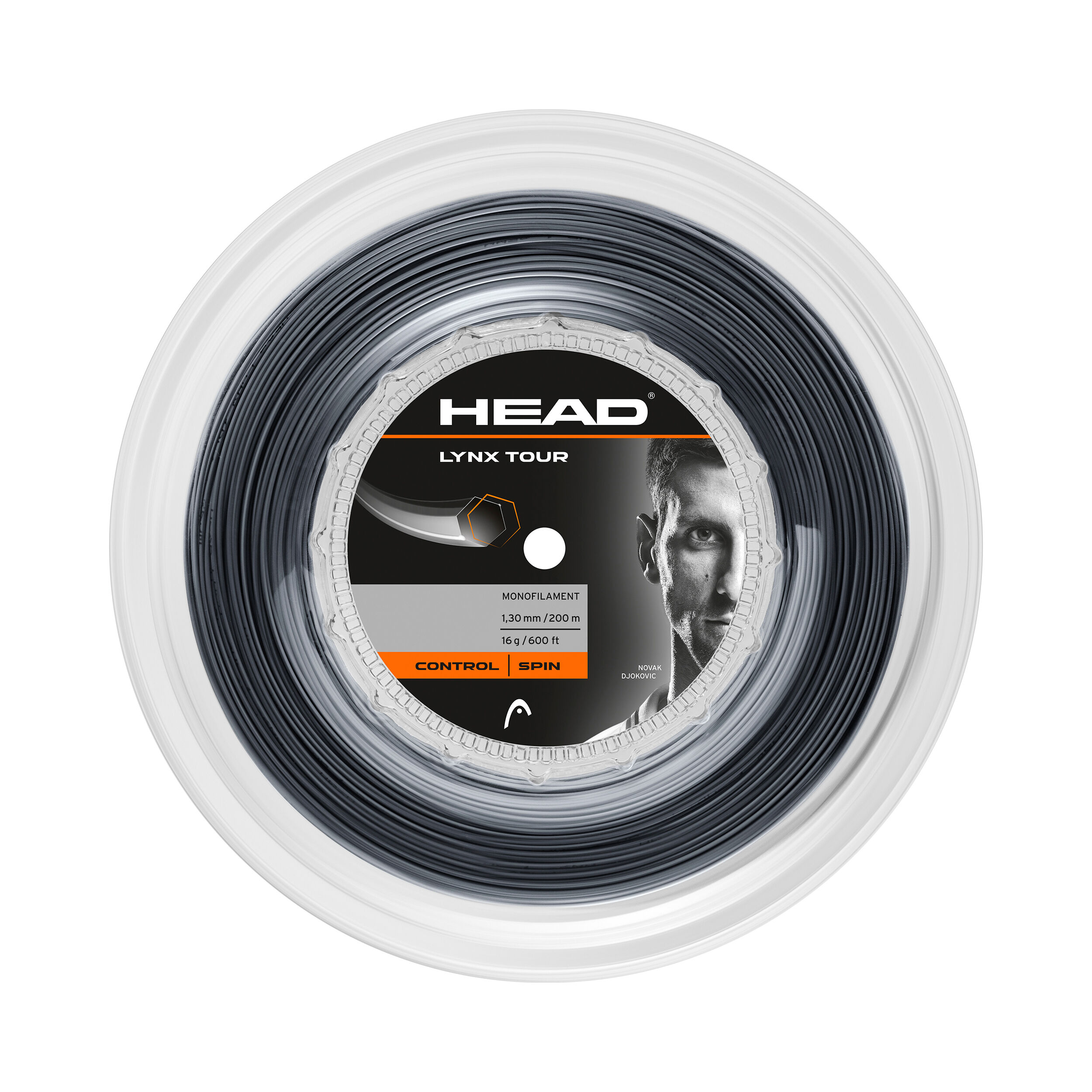 Lynx Tour Reel Saitenrolle 200m - Schwarz