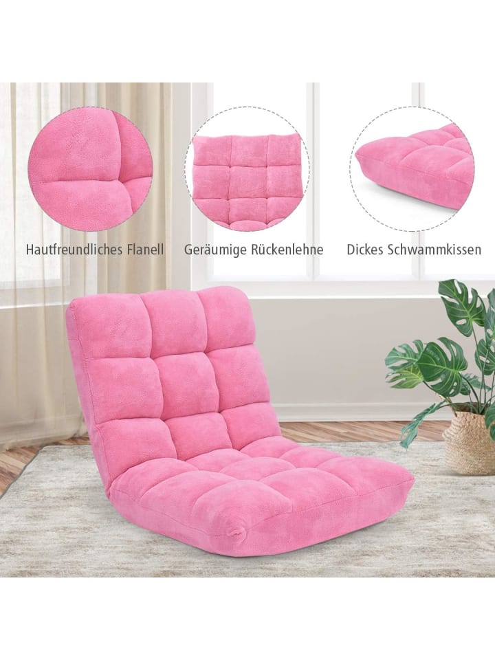 COSTWAY Bodenstuhl in Rosa günstig kaufen onesize