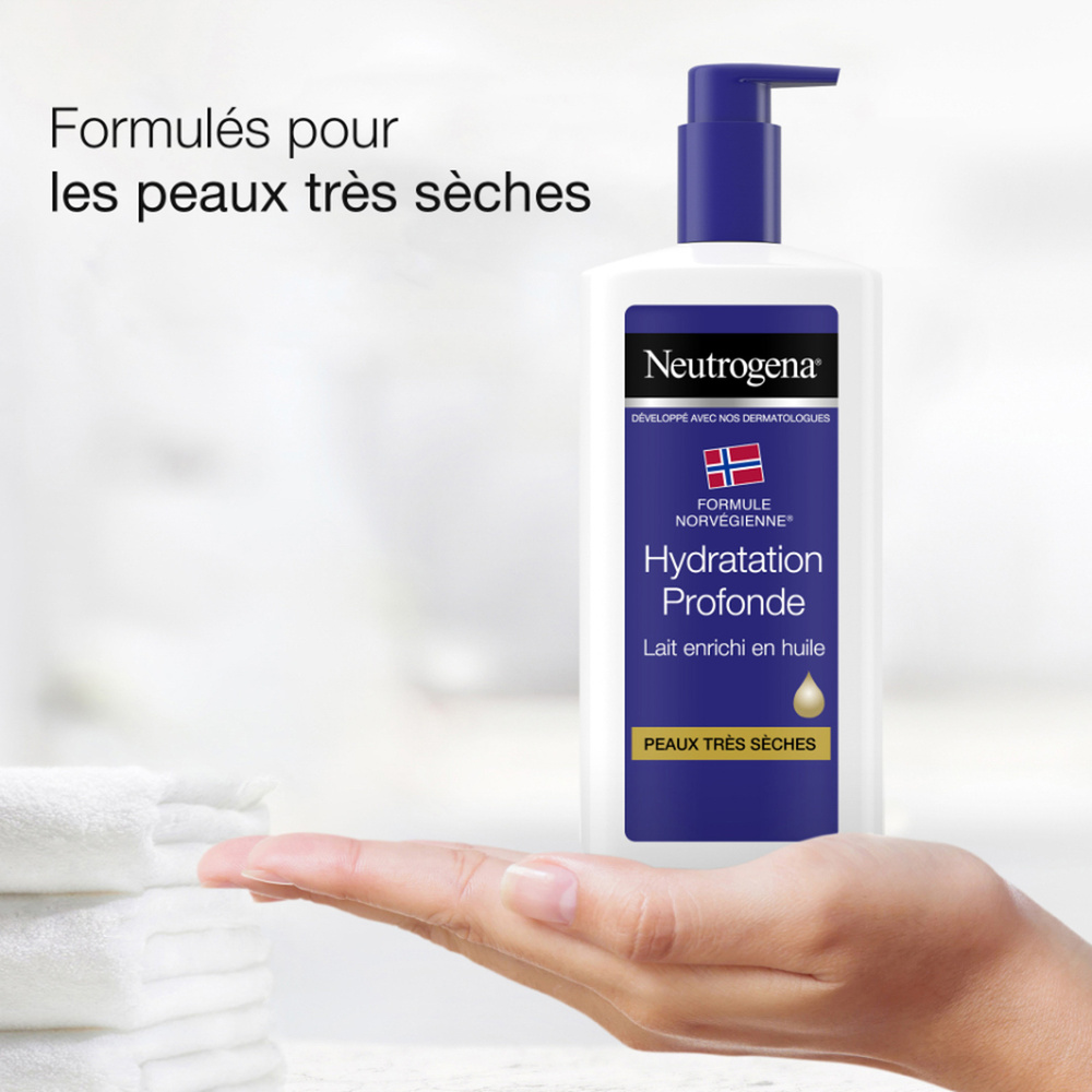 neutrogena Neutrogena Corps Hydratation Profonde Lait enrichi en huile 400 ml Lait enrichi en huile