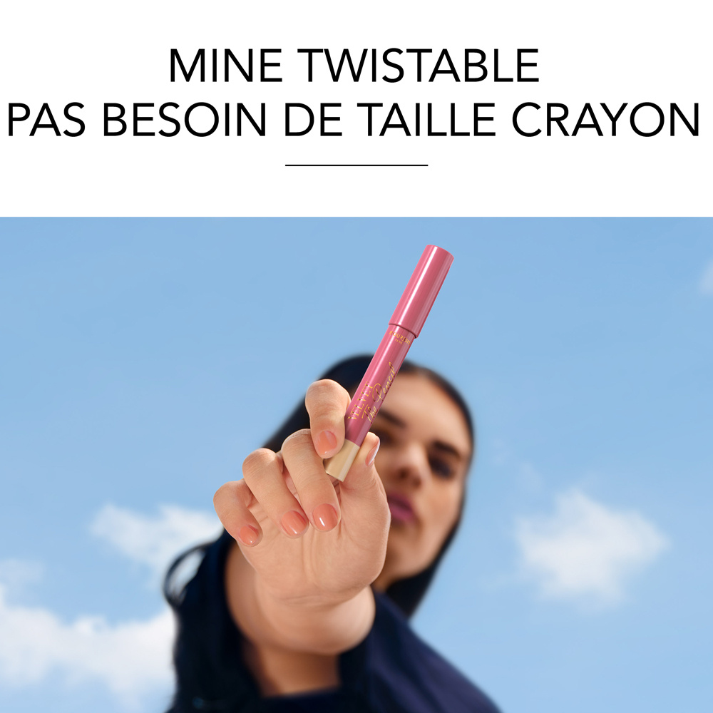 Bourjois Velvet The Pencil - Waterproof et sans transfert, mat 2-en-1 - 02 Amou-Rose Rouge à lèvres