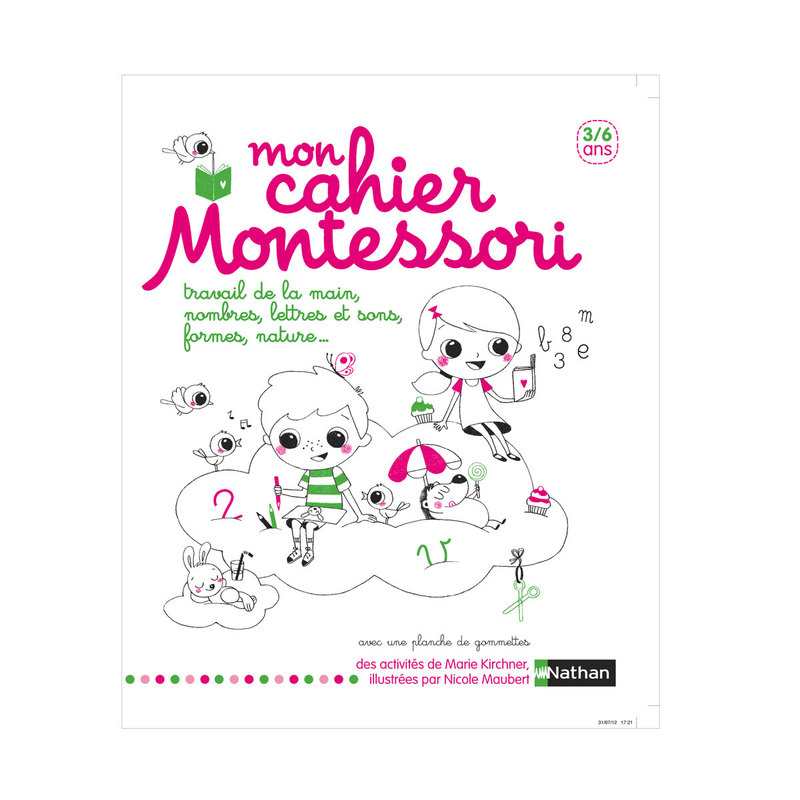 Livre Mon cahier Montessori 3 - 6 ans - Nathan Jeunesse