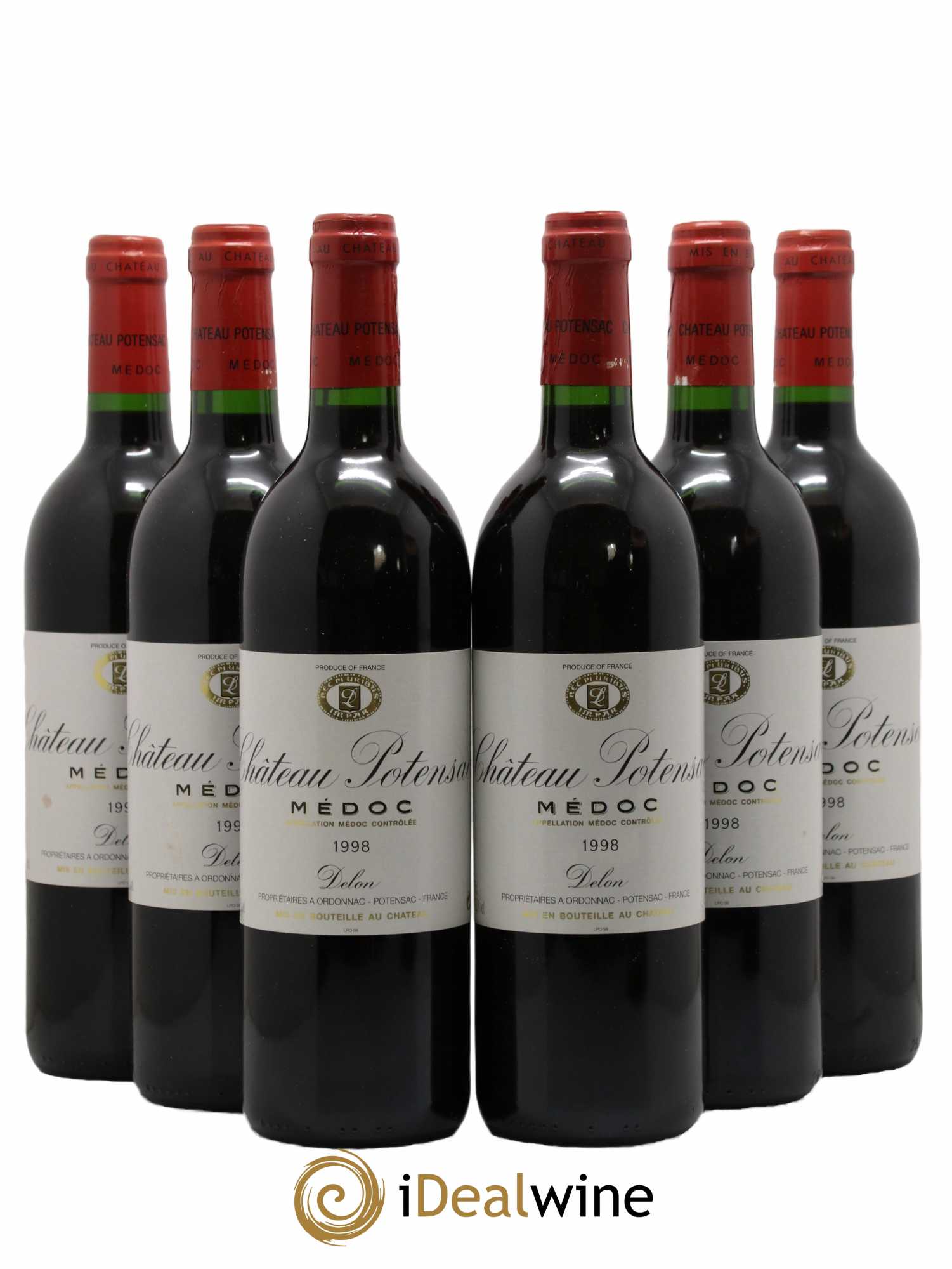 Château Potensac  1998 - Lot de 6 Bouteilles