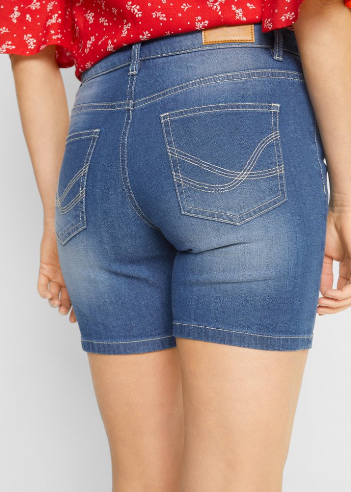 Stretch-Jeans-Shorts, 2er Pack