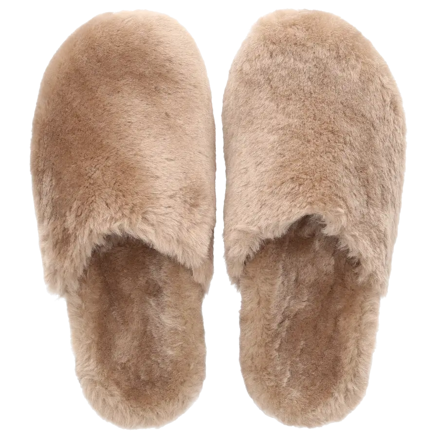 305 SOBE - Hausschuhe BUBU Fell - beige