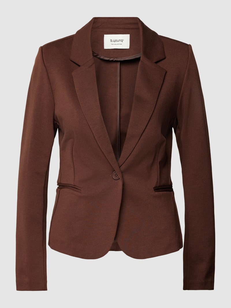 Blazer mit Paspeltaschen Modell 'RIZET' in dunkelbraun