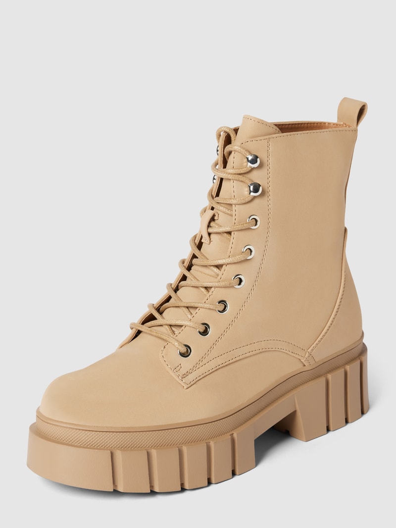 Stiefel mit Plateau-Sohle Modell 'BAIZA' in beige