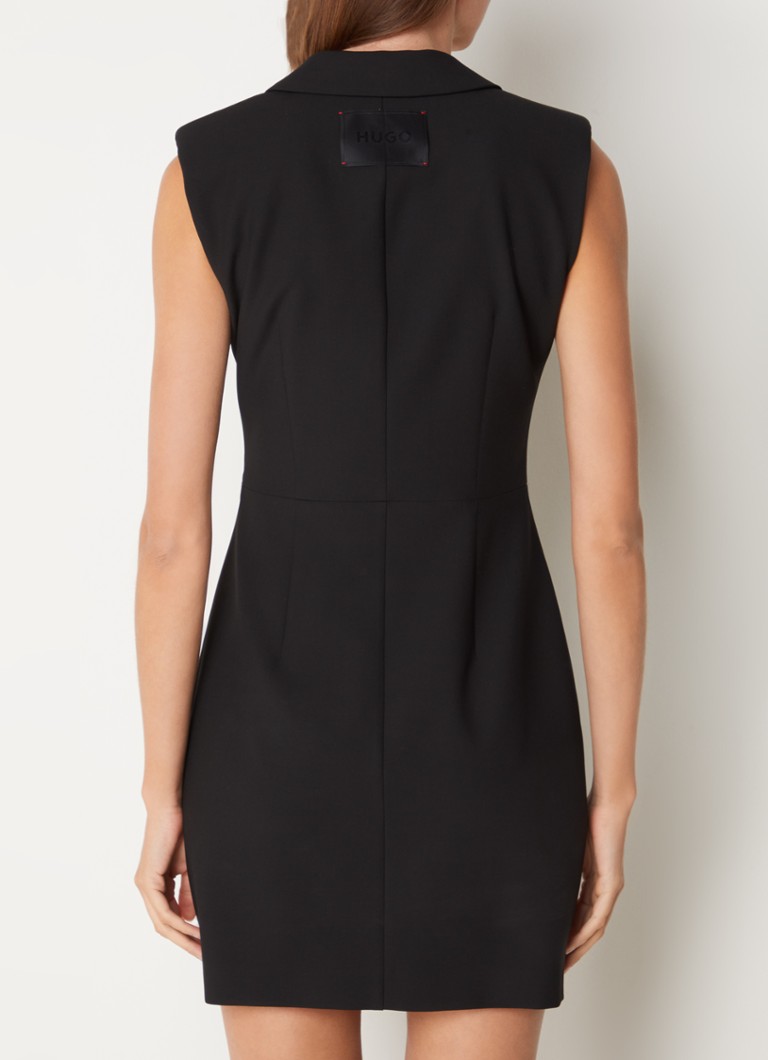 Robe blazer courte Kamilla de HUGO BOSS, avec épaulettes et poches passepoilées