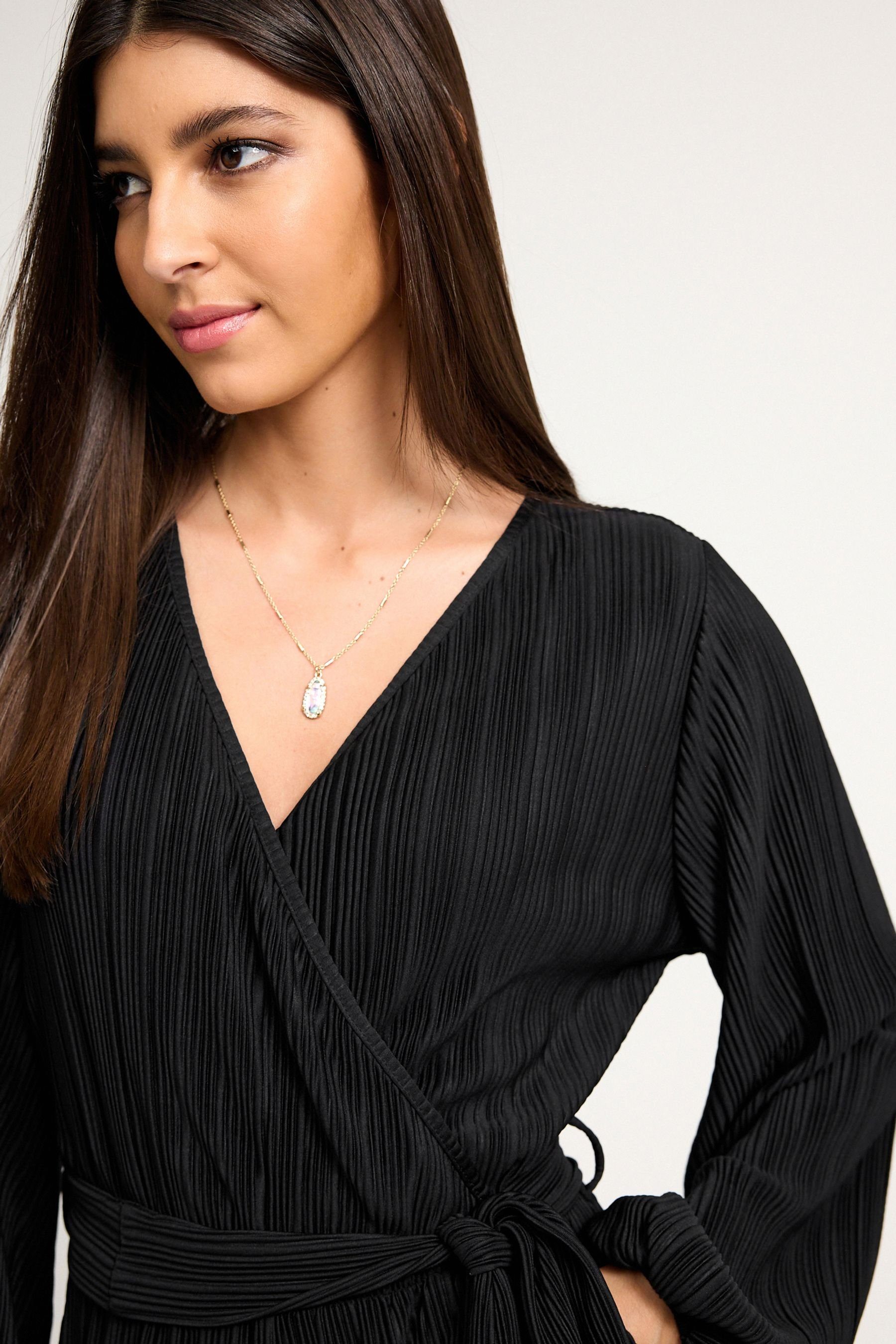 Next Jumpsuit Plissierter Overall mit langen Ärmeln (1-tlg)