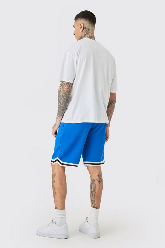 Tall weißes T-Shirt mit Los Angeles Print