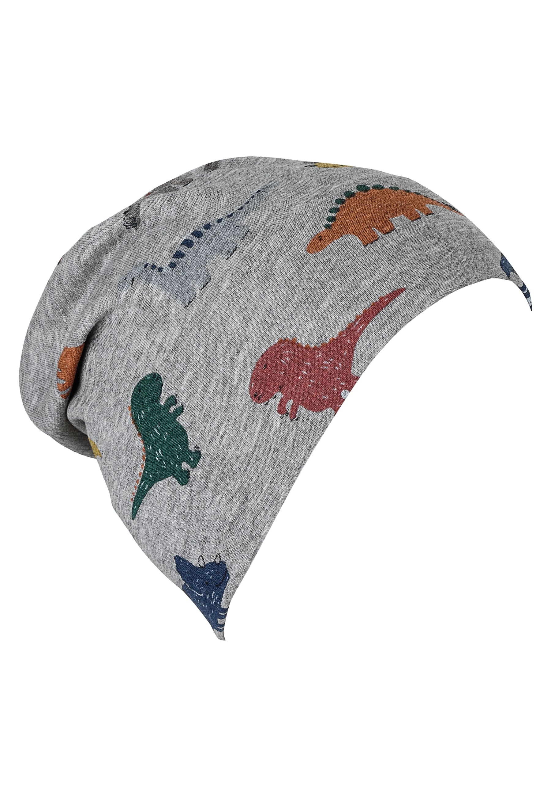 Beanie bedruckt mit bunten Dinos