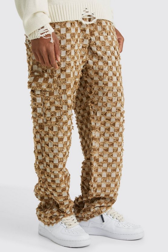 Lockere karierte Hose