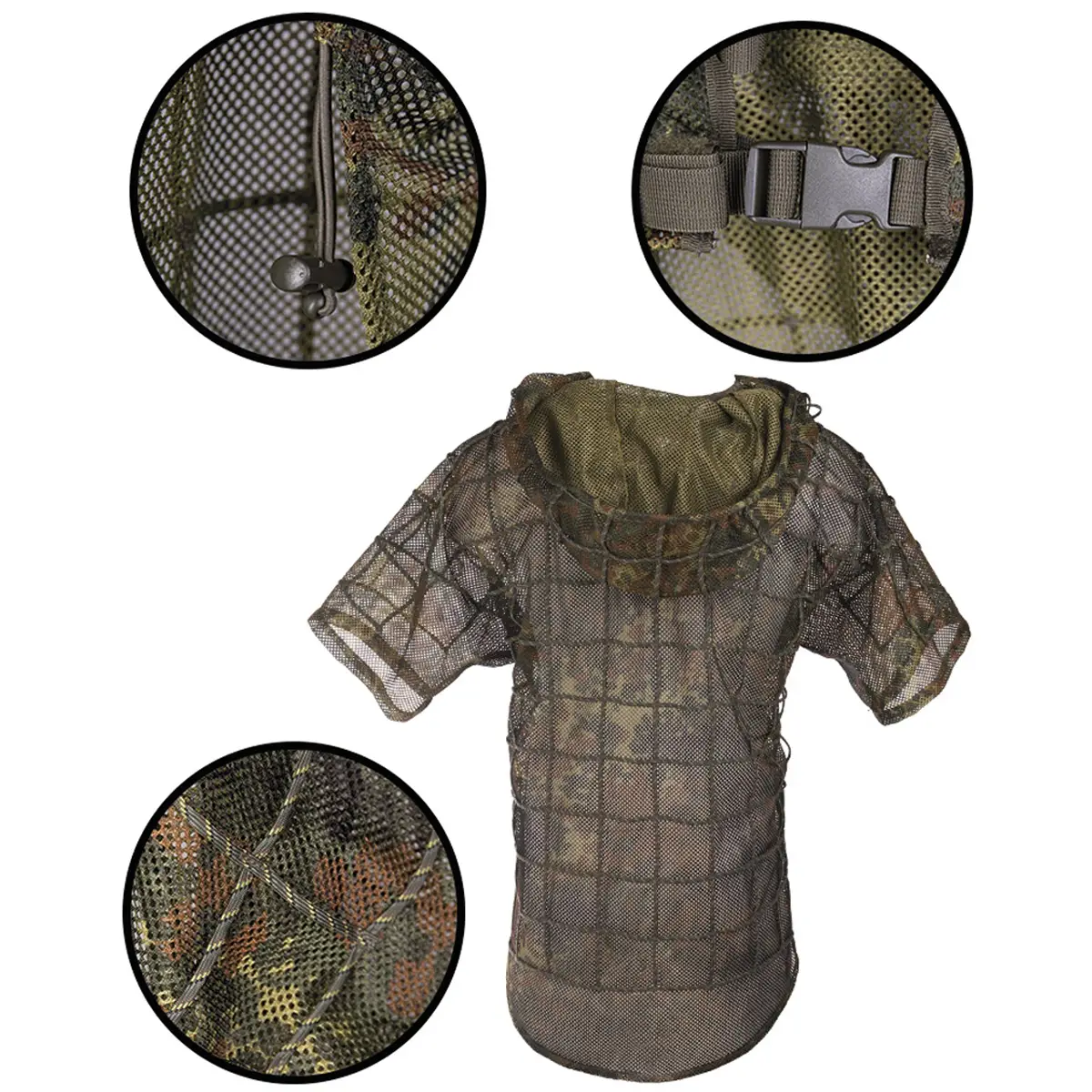 Ghillie Sniper Umhang flecktarn