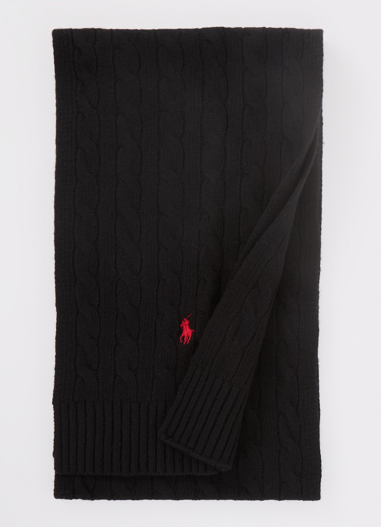 Sciarpa Ralph Lauren in maglia a trecce, misto lana, 205 x 30 cm
