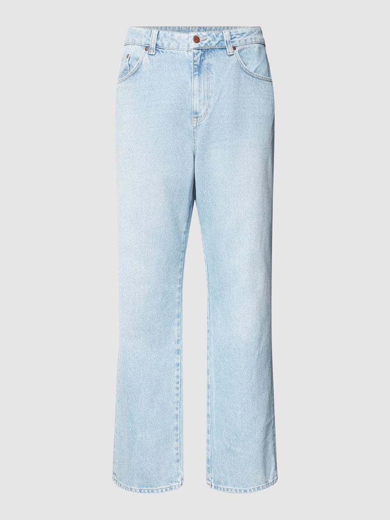 Baggy Fit Jeans mit Brand-Detail in hellblau