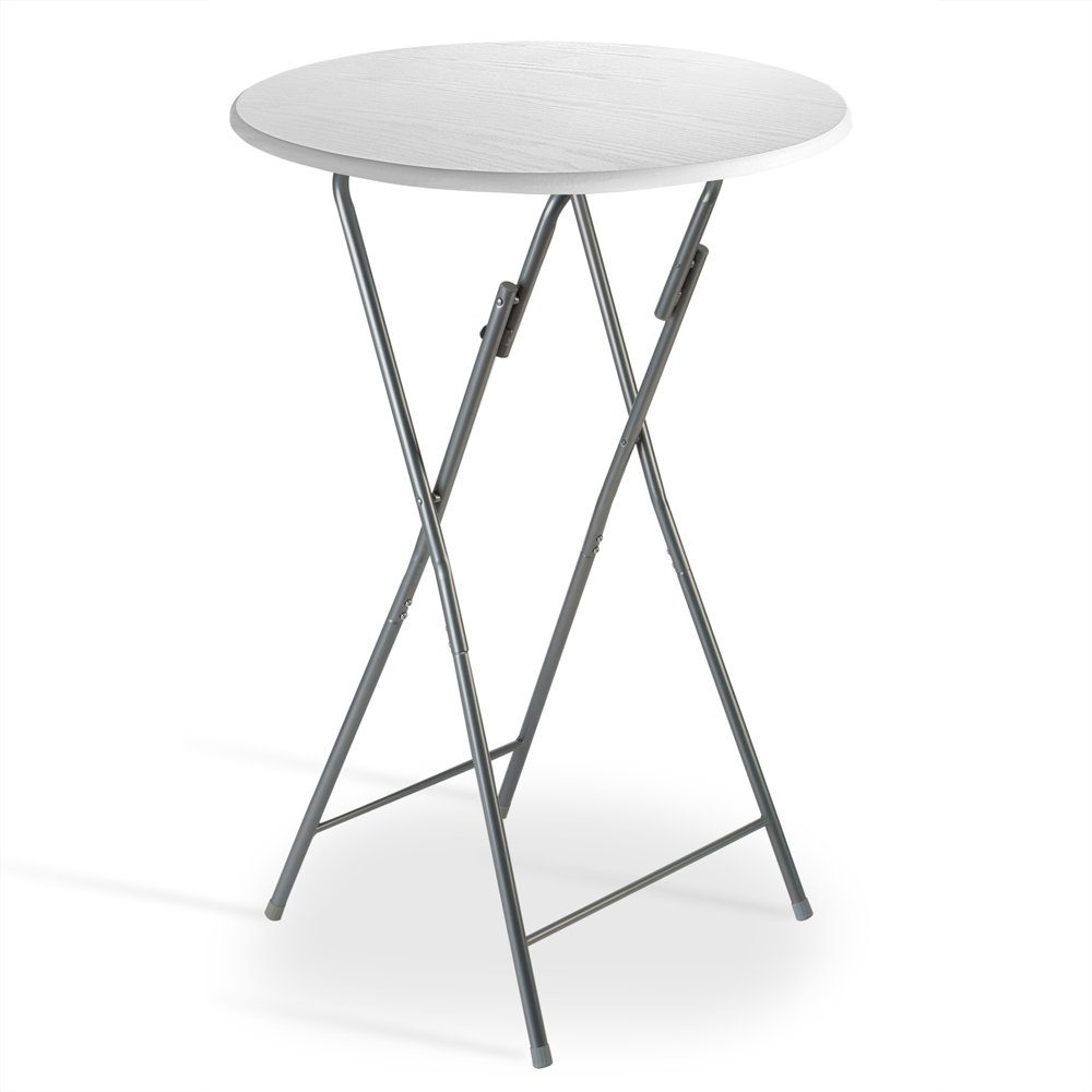 Casaria Stehtisch (1-St), Klappbar 110cm Hoch Rund Ø60cm Garten Camping Bistrotisch Partytisch