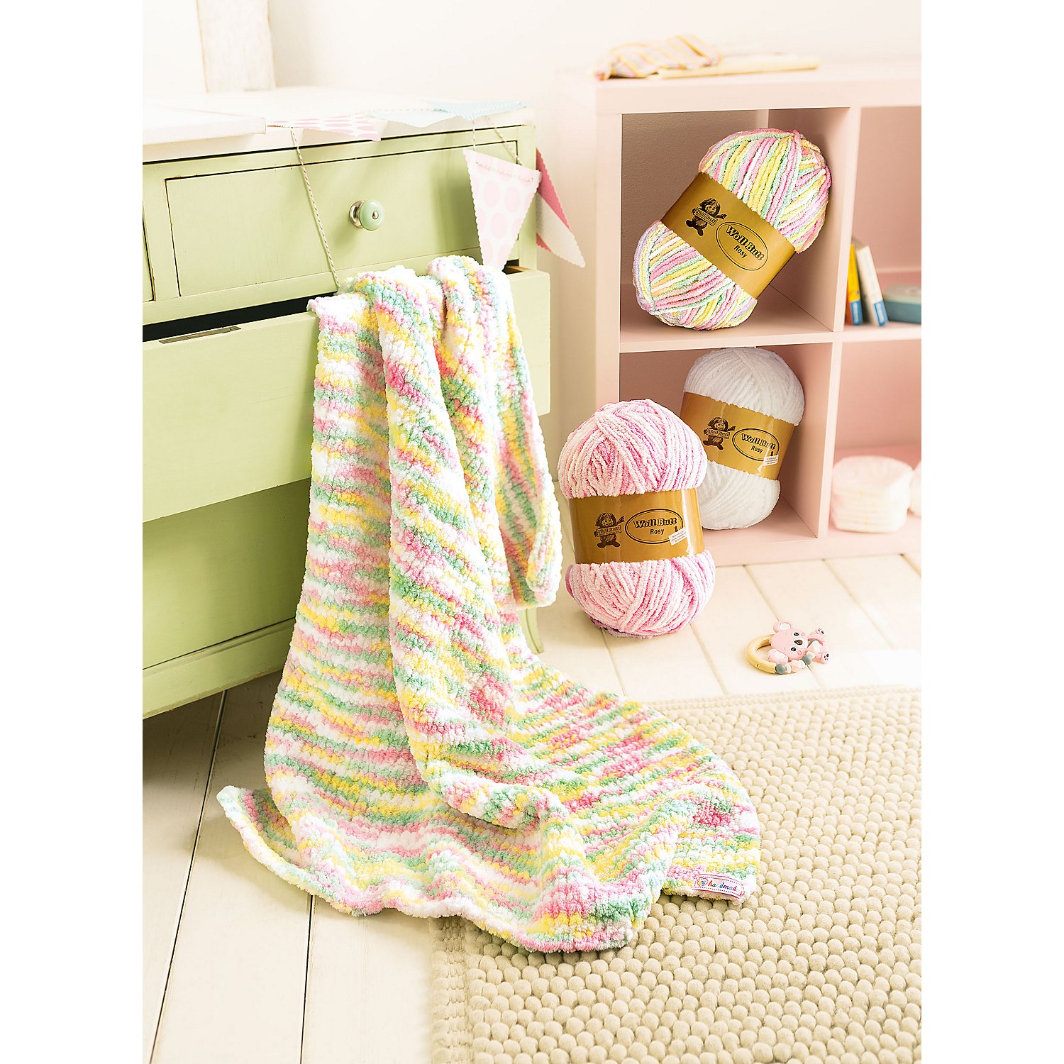 Woll Butt Rosy Garn Set