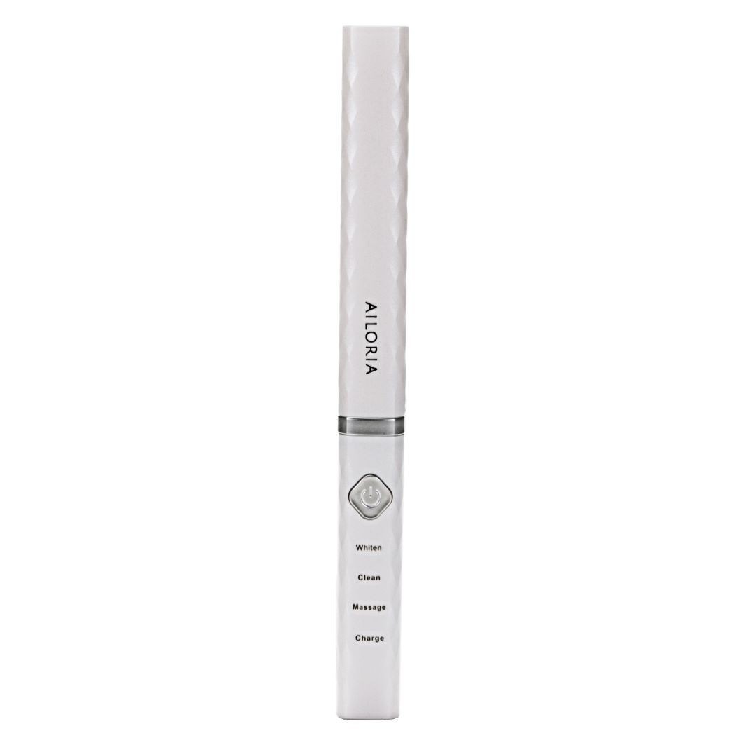 USB-Schallzahnbürste weiß inkl. 8x Bürstenköpfe