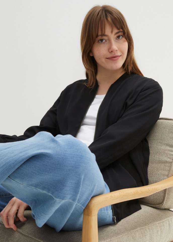 Blousonjacke mit Reißverschluss