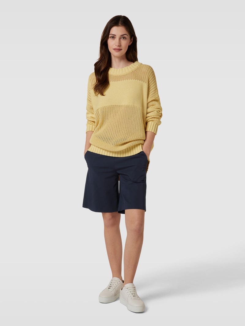 Shorts mit Eingrifftaschen Modell 'Iska' in blau