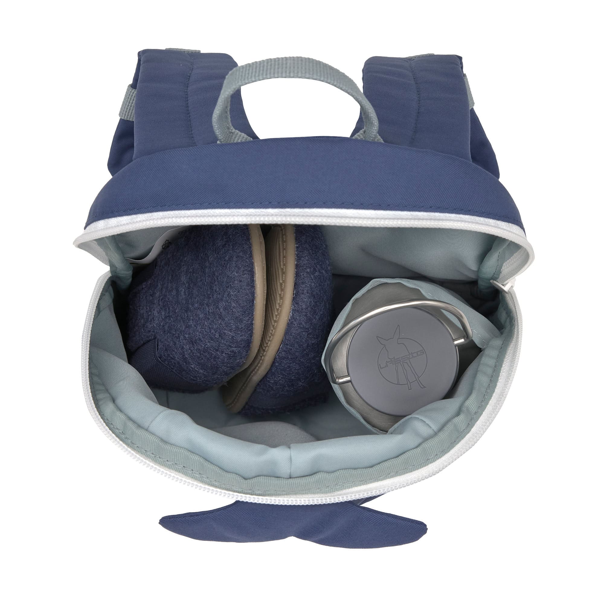 Kindergartenrucksack Tiny - Wal, Dunkelblau