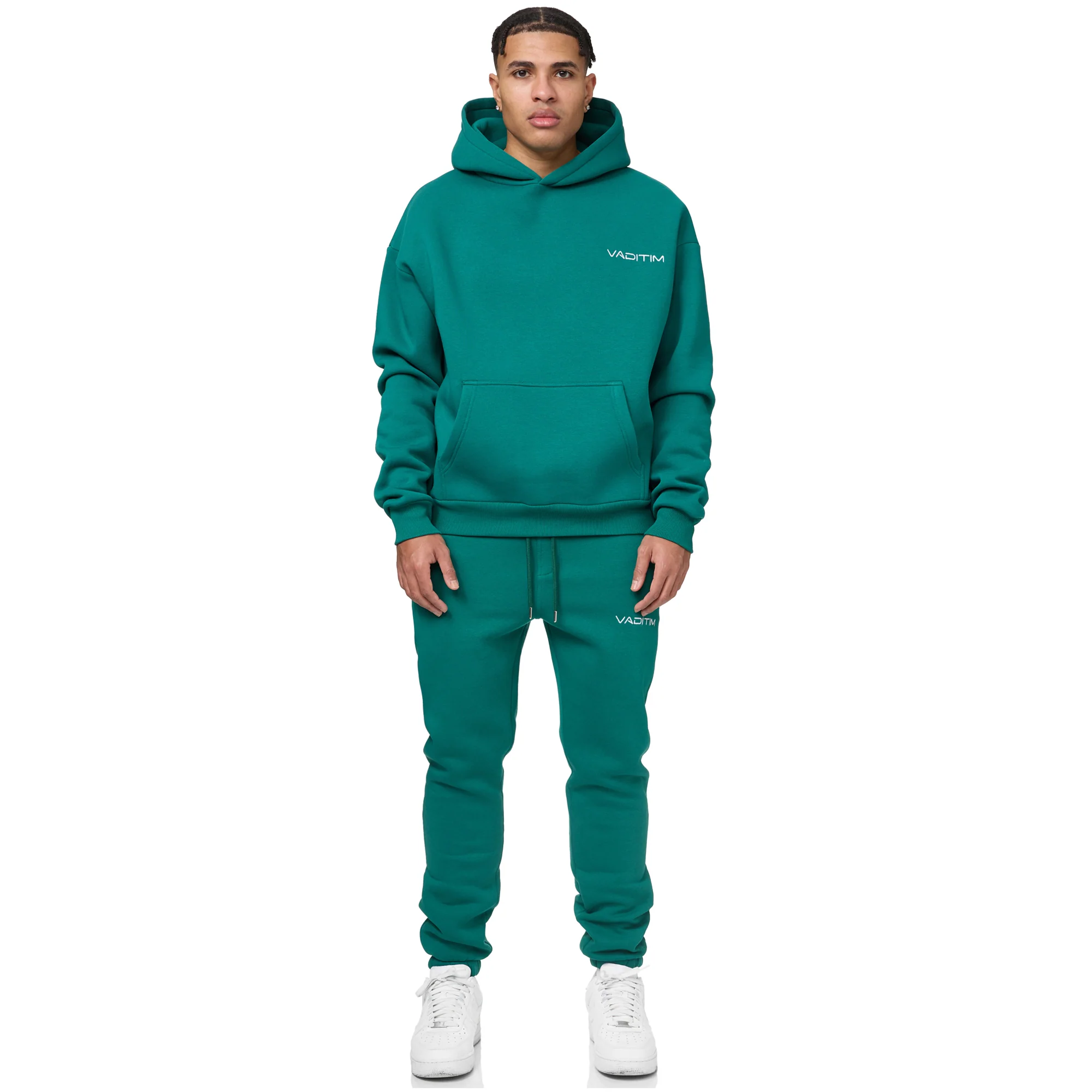 DARK GREEN VADITIM BASIC HOODIE