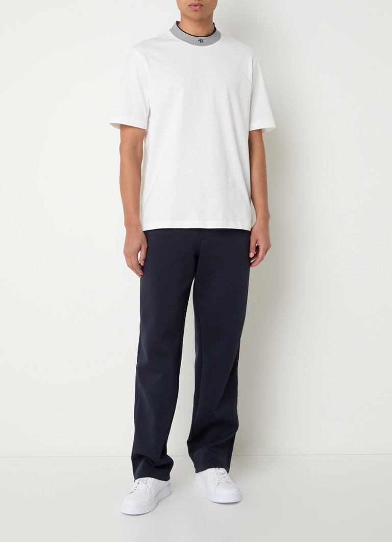 Tricou Armani Exchange cu logo brodat