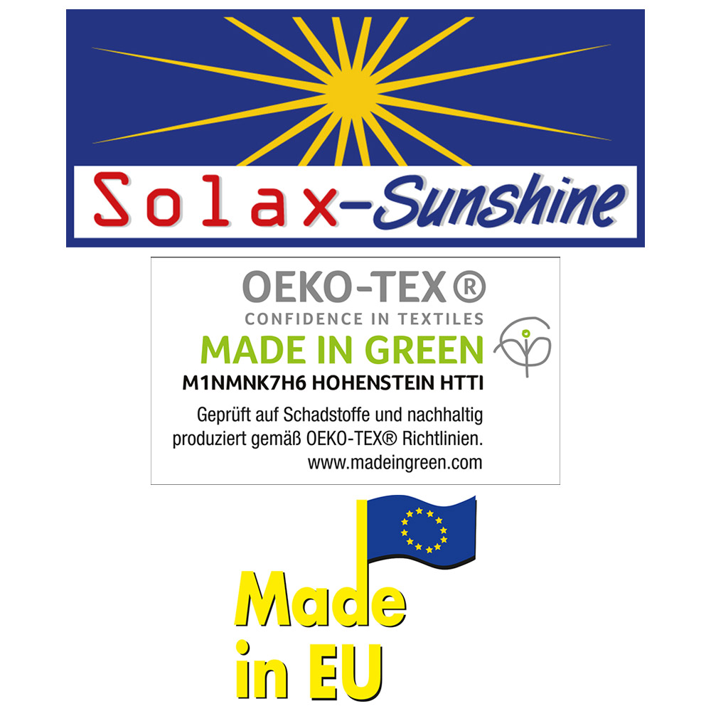 Solax Sunshine Solax-Sunshine Outdoor Thermo-Liegematte - Schwarz/Silber