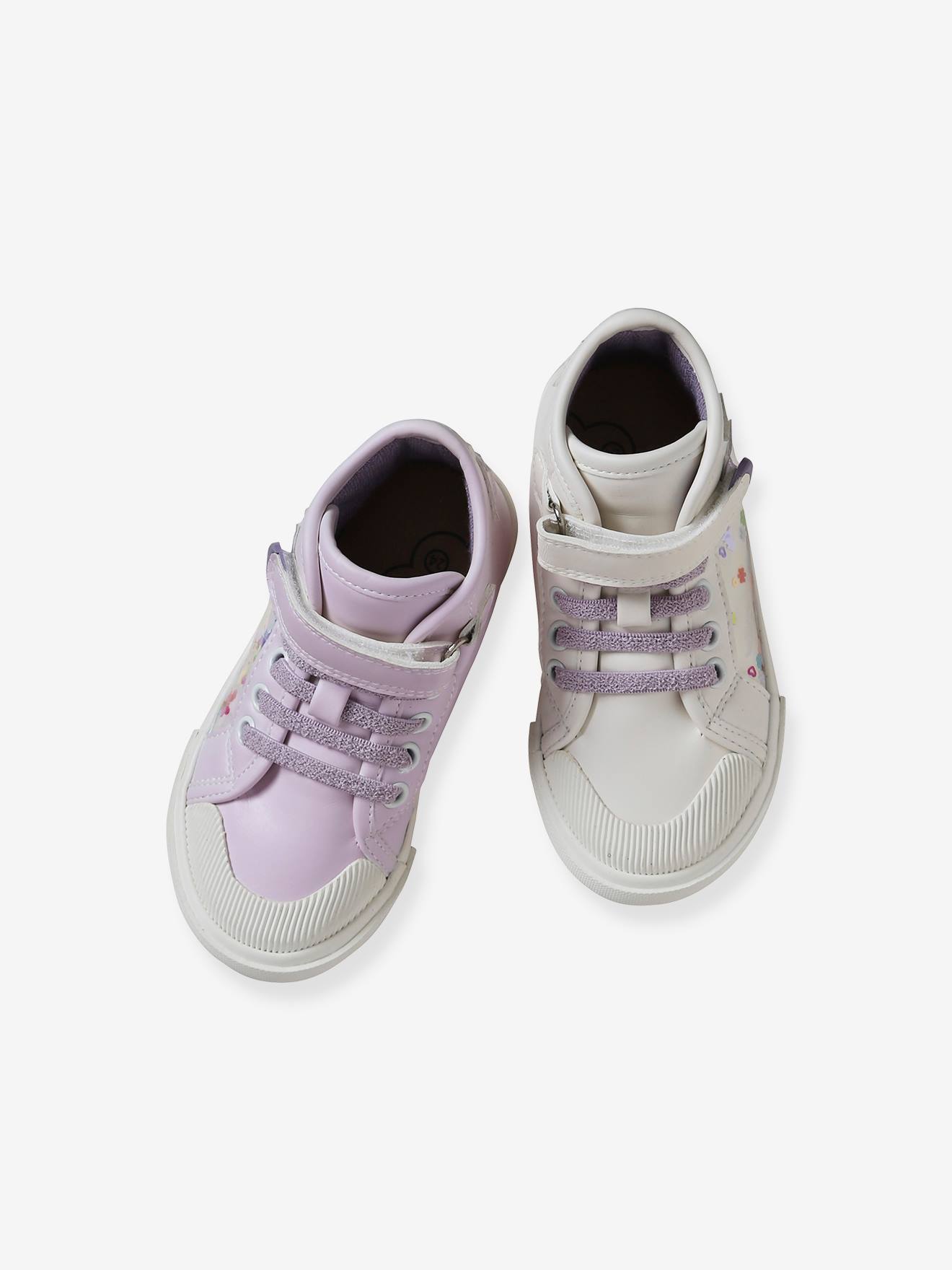 Vertbaudet Mädchen High-Sneakers mit Anziehtrick - weiß