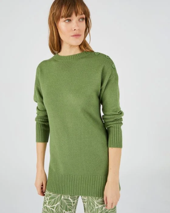 Pull tunique esprit marinière