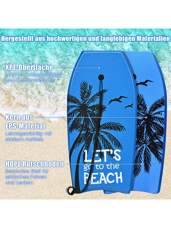 COSTWAY Schwimmbrett 104x51x6cm in Blau günstig kaufen onesize