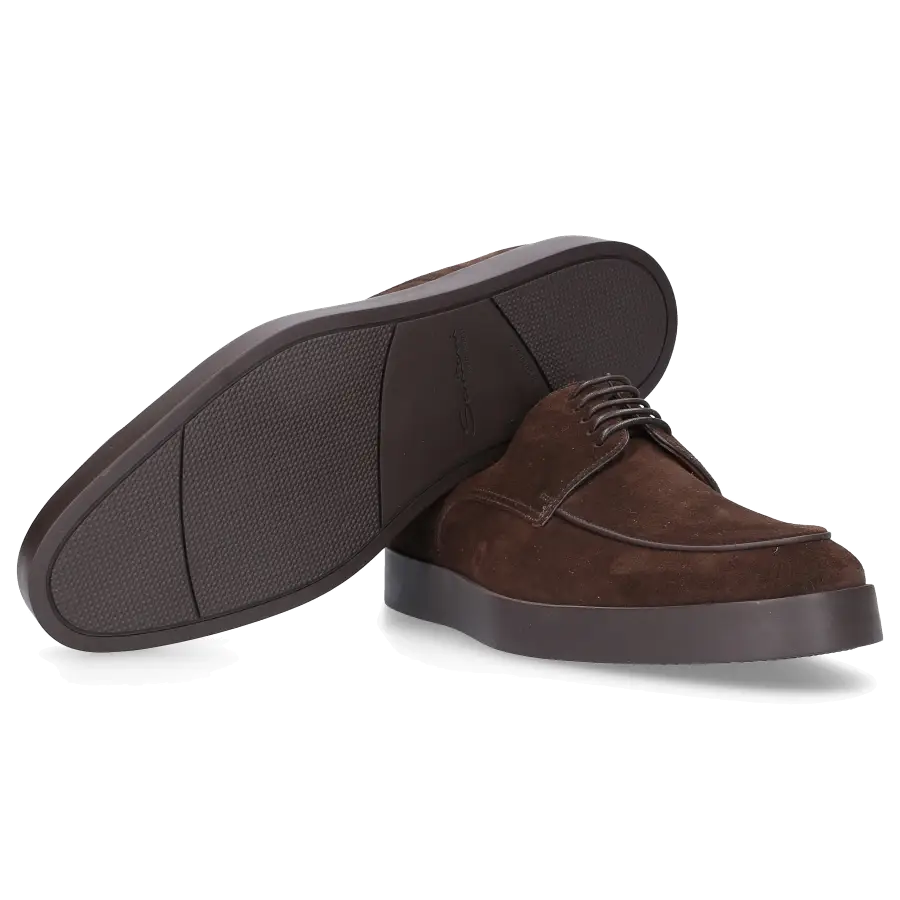 Santoni - Sneaker low 16796 Veloursleder - braun