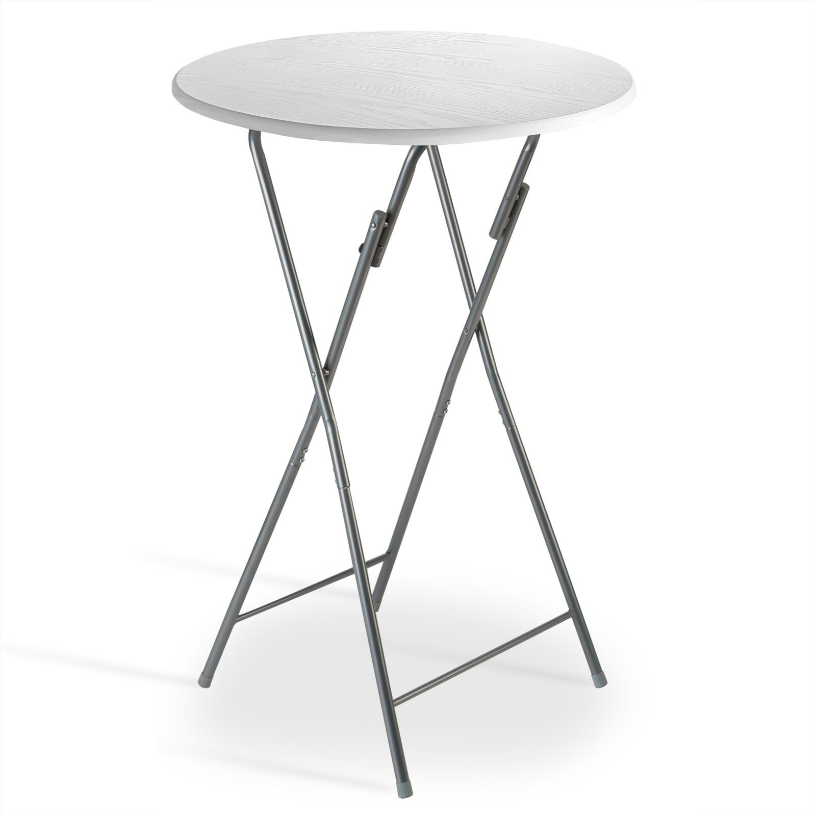 Casaria Stehtisch (1-St), Klappbar 110cm Hoch Rund Ø60cm Garten Camping Bistrotisch Partytisch