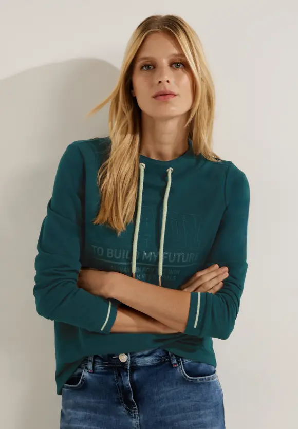 CECIL Langarmshirt mit Wording