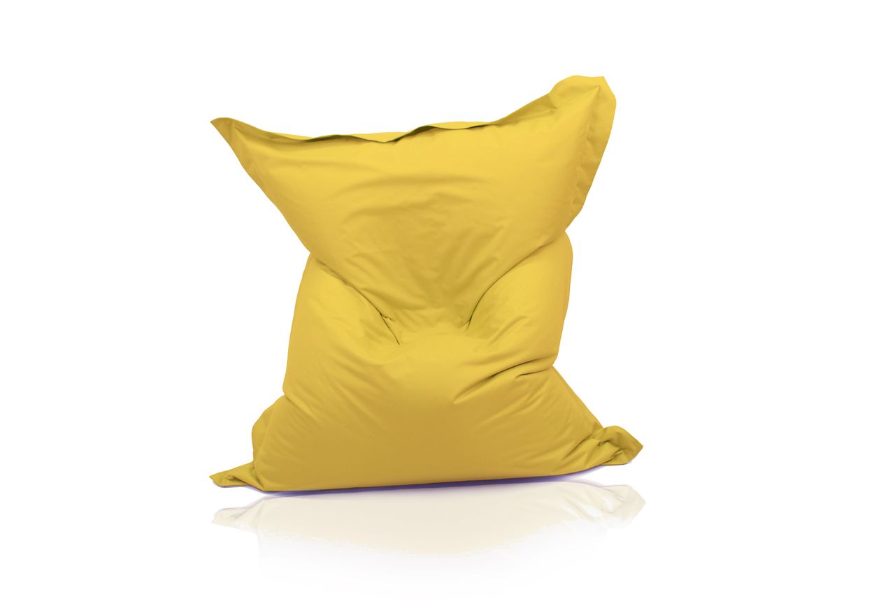 Kinzler Outdoorfähiger Riesensitzsack ca. 140 x 180 cm, Farbe gelb