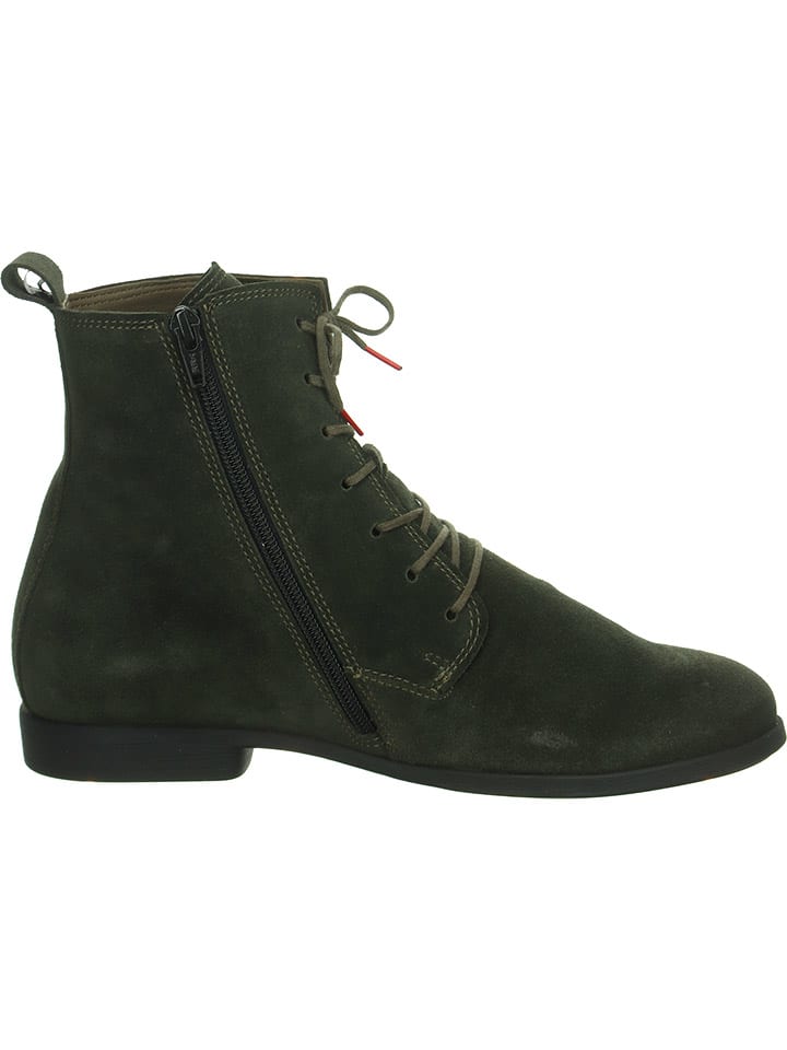 Think! Leder-Boots in Khaki günstig kaufen