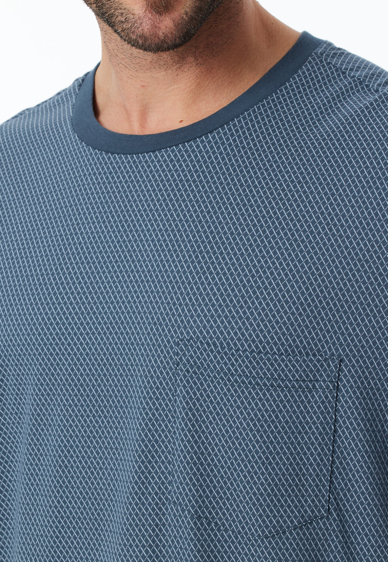 Nachthemd langarm blaugrau - Comfort Essentials