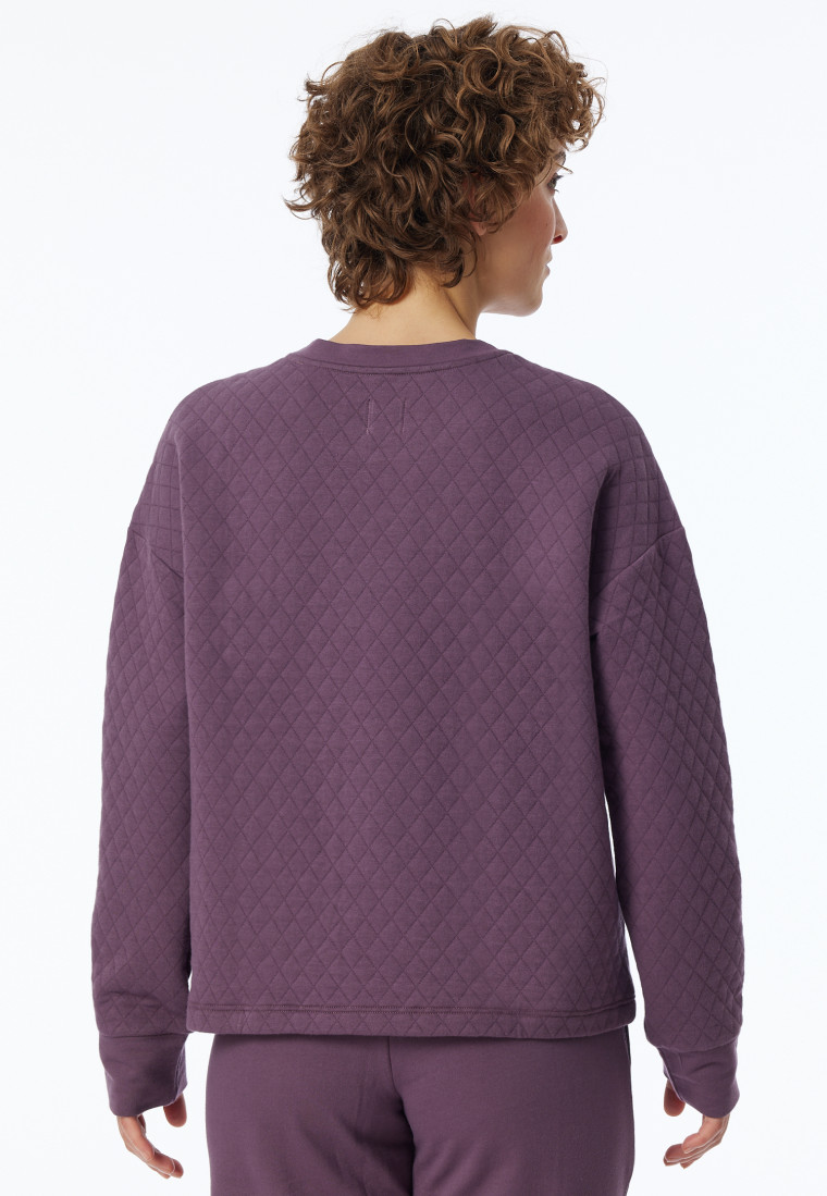 Sweatshirt Jersey-Quiltstoff und Sweatware malve - Mix+Relax